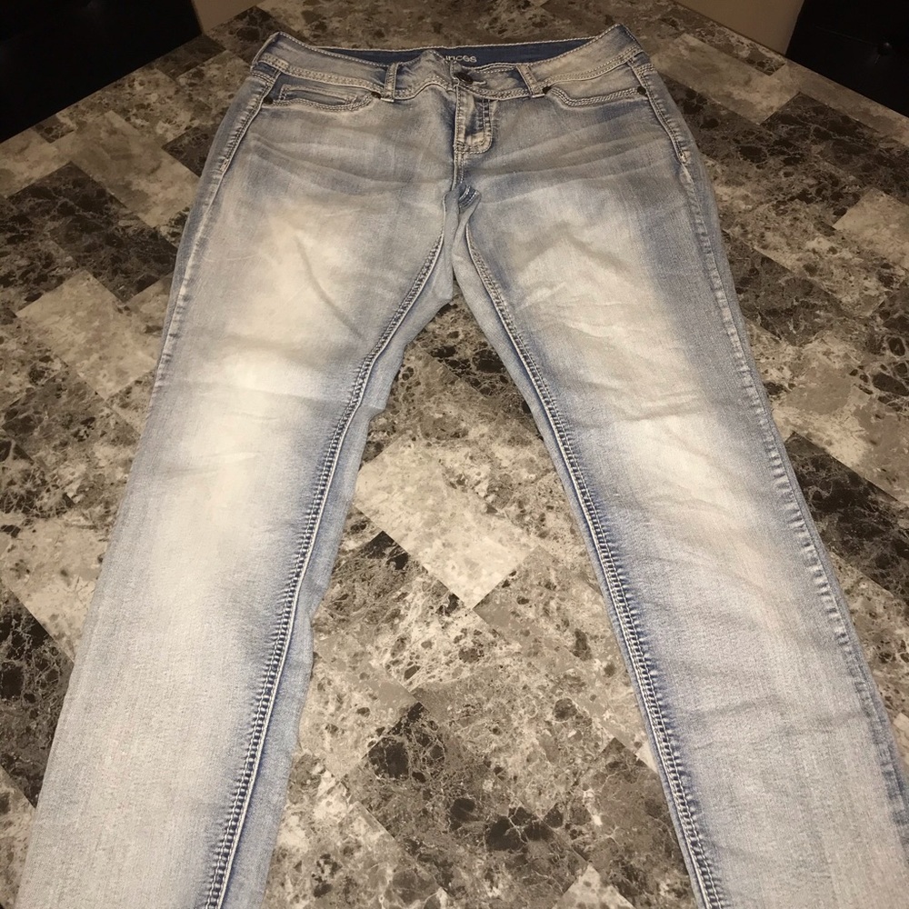 White Washed Skinny Jeans